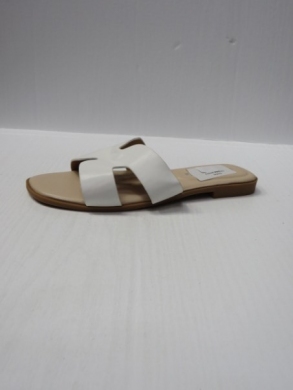Klapki damskie na płaskim (36-41) CB2166 WHITE
