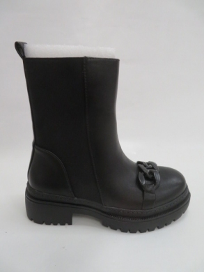 Botki damskie jesienne na płaskim (36-41) RXJ143 BLACK