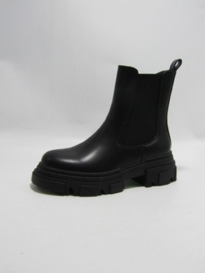 Botki damskie ocieplane na płaskim (36-41) JJ39 BLACK