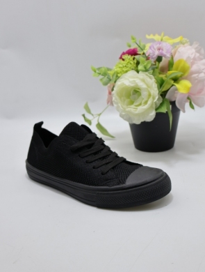 Trampki damskie na płaskim (36-41) 11252-21 ALLBLACK
