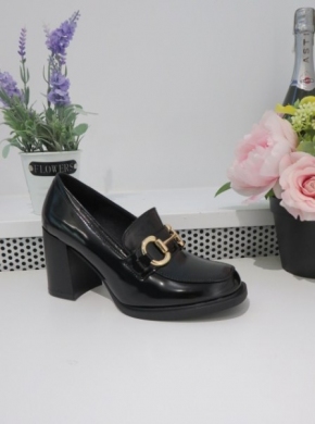 Półbuty damskie na obcasie (36-41) 9149 BLACK