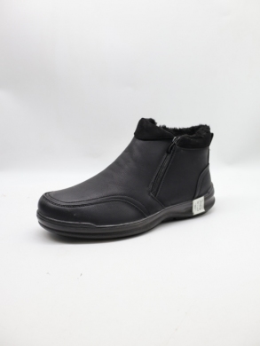 Botki męskie ocieplane (40-46) 1377-1 BLACK