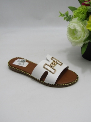 Klapki damskie na płaskim (36-41) 5169 WHITE