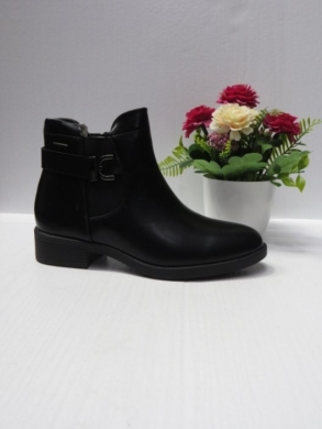 Botki damskie ocieplane na płaskim (36-41) 588-55 BLACK