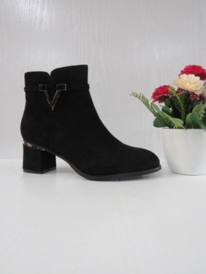 Botki damskie na obcasie (36-41) 8059-01 BLACK