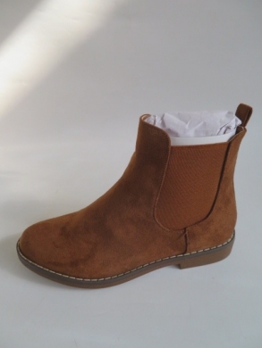 Botki damskie jesienne na płaskim (36-41) 20591 CAMEL