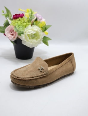 Mokasyny damskie na płaskim (36-41) HYZ-135 KHAKI