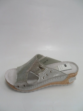 Klapki damskie na koturnie (36-41) 0109 SILVER