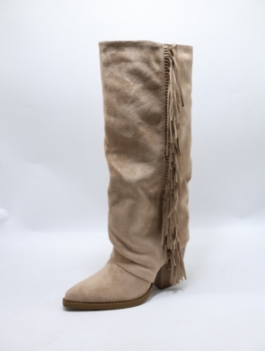 Kozaki damskie na obcasie (36-41) RXJ296 TAUPE