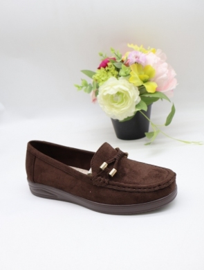Mokasyny damskie na płaskim (36-41) 8212 BROWN