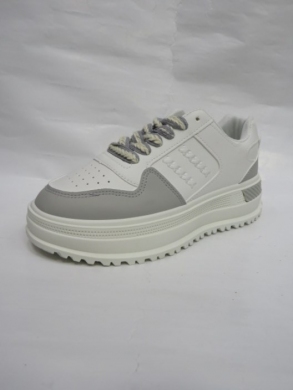 Buty sportowe damskie na koturnie (36-41) AB-5 WHITE/GREY