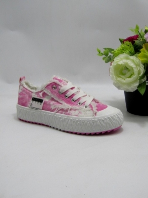 Trampki damskie na płaskim (36-41) NB530 FUSHIA