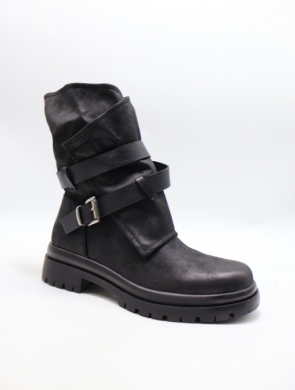 Botki damskie na płaskim (36-41) 5268 BLACK