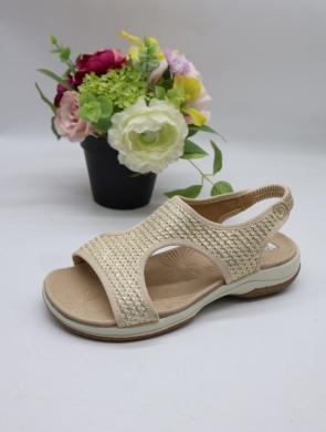 Sandały damskie na płaskim (36-41) R65 BEIGE