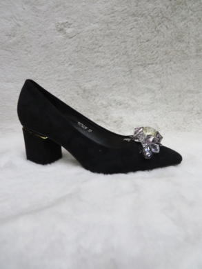 Czółenki damskie na obcasie (36-41) NS322 BLACK