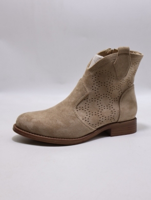 Botki damskie na obcasie (36-41) H255-2 KHAKI