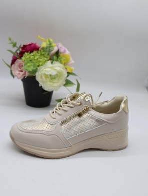 Buty sportowe damskie na płaskim (36-41) SG811-2 BEIGE
