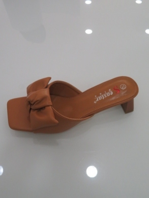 Klapki damskie na obcasie (36-41) T388 CAMEL