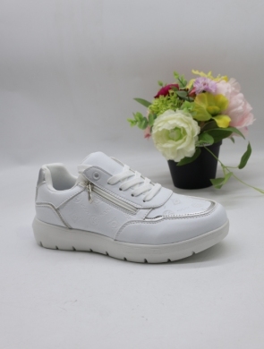 Buty sportowe damskie na płaskim (36-41) H-28 WHITE