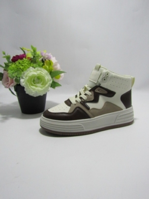 Buty sportowe damskie na koturnie (36-41) 9069 COFFE