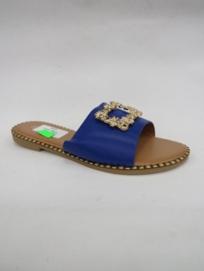 Klapki damskie na płaskim (36-41) W101-2 BLUE