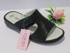 Klapki damskie na koturnie (36-41) SL2202-1 BLACK