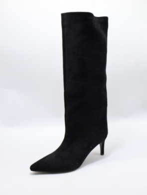 Kozaki damskie ocieplane na szpilce (36-41) K660 BLACK