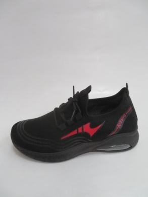 Buty sportowe damskie na płaskim (36-41) JD07-9 BLACK/RED