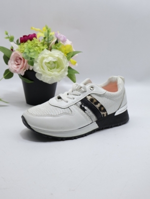 Buty sportowe damskie na płaskim (36-41) SL027 WHITE