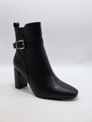 Botki damskie ocieplane na obcasie (36-41) 9190 BLACK