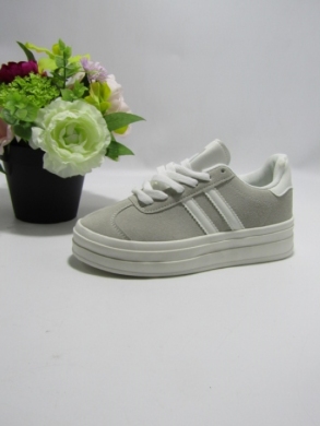 Buty sportowe damskie na płaskim (36-41) 24001 GREY