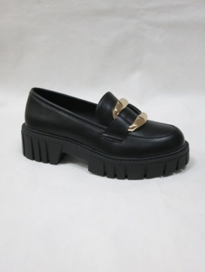 Mokasyny damskie na płaskim (36-41) UK128 BLACK