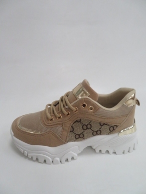 Sneakersy damskie niskie (36-41) AB881 BEIGE