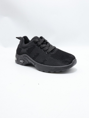 Buty sportowe damskie na płaskim (36-41) D231-2 BLACK