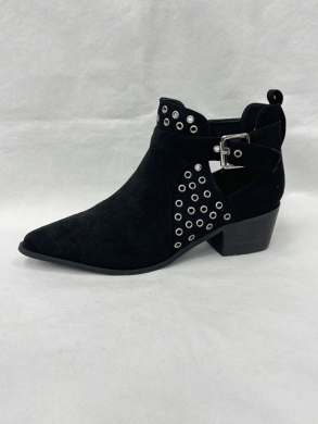 Botki damskie na obcasie (36-41) B-534 BLACK