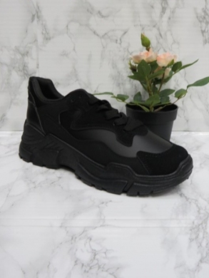 Buty sportowe damskie na płaskim (36-41) 2229 BLACK