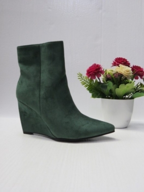 Botki damskie  na koturnie (36-41) 5662 GREEN