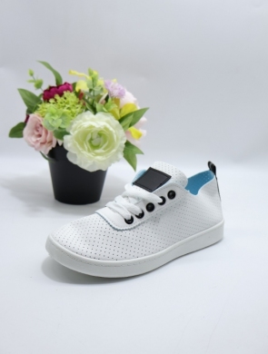 Buty sportowe damskie na płaskim (36-41) BK-159 WH/BLACK