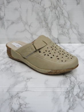 Klapki damskie na koturnie (39-43) DJ6-13 KHAKI