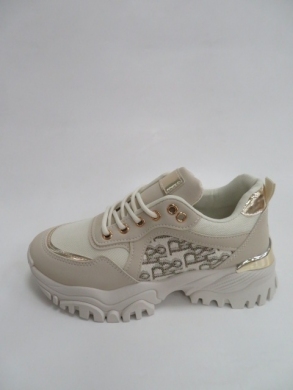 Sneakersy damskie niskie (36-41) AB882 BEIGE