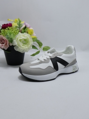 Buty sportowe damskie na płaskim (36-41) 8368-3 WHITE