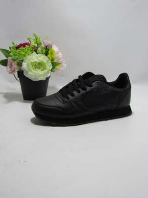 Buty sportowe damskie na płaskim (36-41) D77-2 BLACK