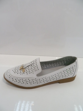 Półbuty damskie na płaskim (36-41) GD-FL002 WHITE
