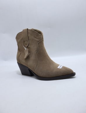 Botki damskie na obcasie (36-41) 6338A KHAKI