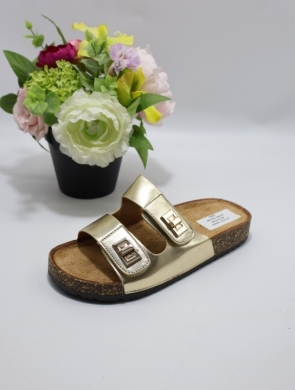 Klapki damskie na płaskim (36-41) JN1057 GOLD