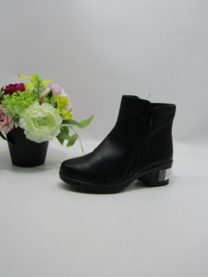 Botki damskie ocieplane na obcasie (36-41) JF51 BLACK