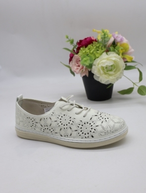 Półbuty damskie na płaskim (36-41) Y16 WHITE