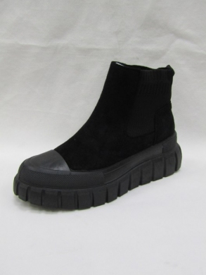 Botki damskie na płaskim (36-41) F1016 BLACK