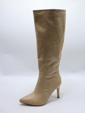 Kozaki damskie na szpilce (36-41) LA260 BEIGE