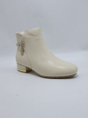 Botki damskie ocieplane na obcasie (36-41) DX2313 BEIGE